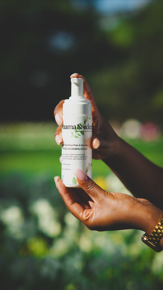 Organic Rose Flower Water & Aloe Vera Cleansing Foam